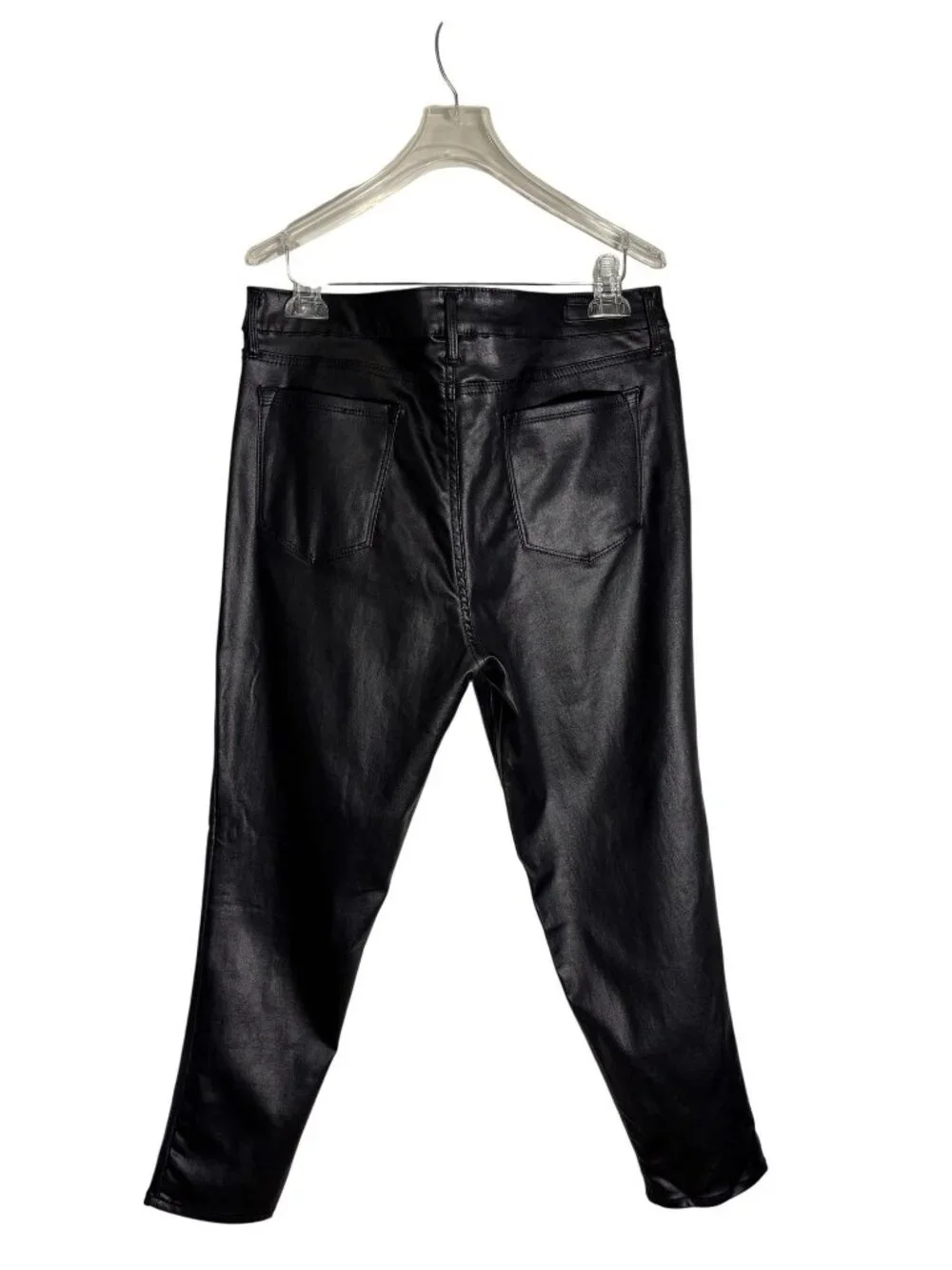 Social Standard By Sanctuary Black Faux Leather Ankle Skinny Pants Size 16 - Picture 2 of 13